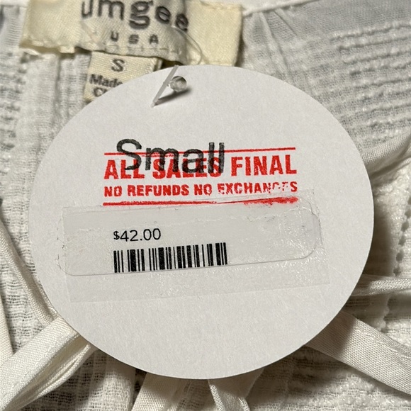 The Farmer’s Wife Ladies Umgee White Shirt, NWT’s, Size Small - Picture 4 of 8